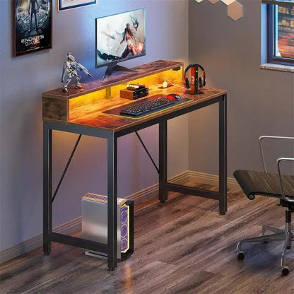 Bureau d'ordinateur 39 pouces avec éclairage LED