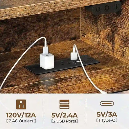 Bureau d'ordinateur 39 pouces avec éclairage LED