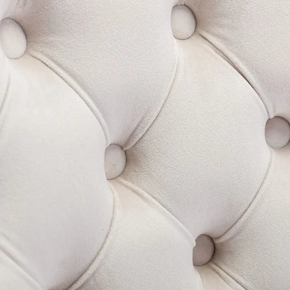 Chaise de bureau pivotante à roulettes, hauteur réglable, revêtement en velours capitonné.