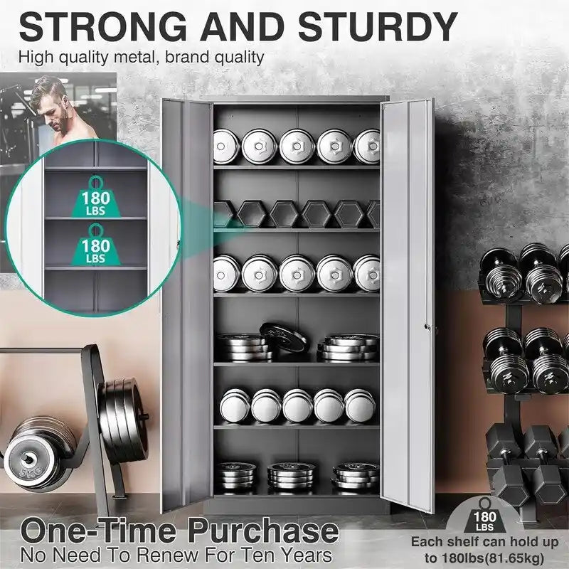 Armoire de rangement avec portes