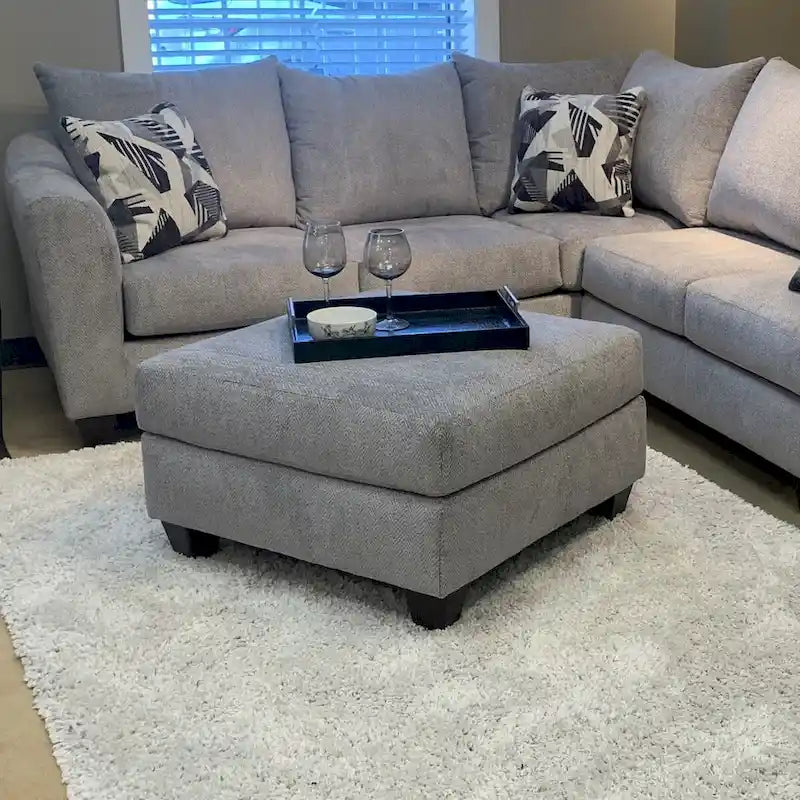 Ensemble de salon 3 pièces Duleek de Roundhill Furniture, motif chevrons argenté