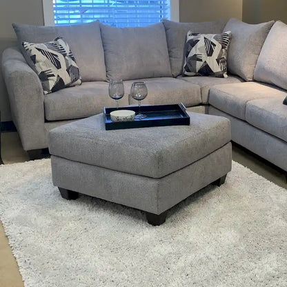 Ensemble de salon 3 pièces Duleek de Roundhill Furniture, motif chevrons argenté