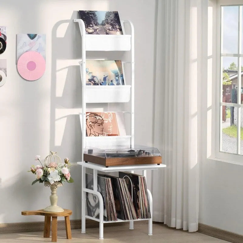 Support haut pour platine vinyle - 50 x 39 x 144 cm