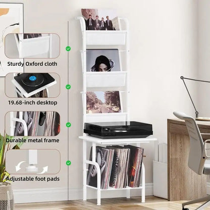 Support haut pour platine vinyle - 50 x 39 x 144 cm