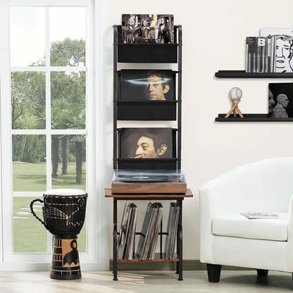 Support haut pour platine vinyle - 50 x 39 x 144 cm