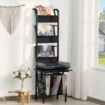 Support haut pour platine vinyle - 50 x 39 x 144 cm