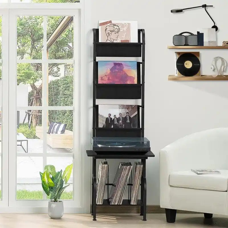 Support haut pour platine vinyle - 50 x 39 x 144 cm