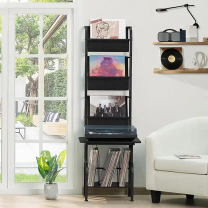 Support haut pour platine vinyle - 50 x 39 x 144 cm