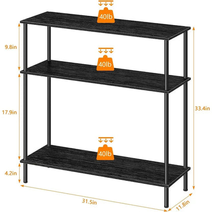 Table console industrielle à 3 niveaux