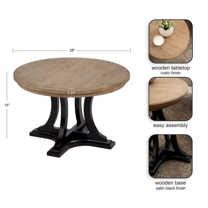 Table basse en bois Kate et Laurel Linsley