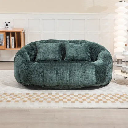 Pouf en chenille, canapé paresseux