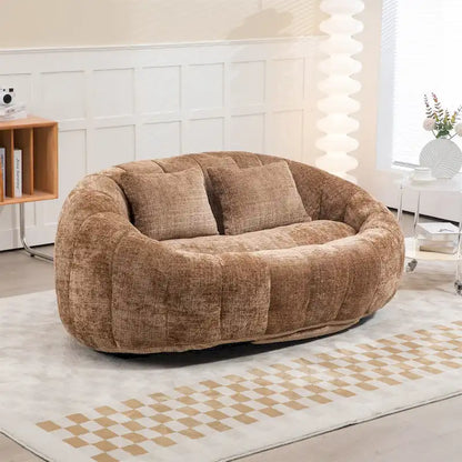 Pouf en chenille, canapé paresseux
