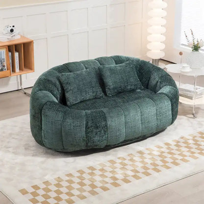 Pouf en chenille, canapé paresseux