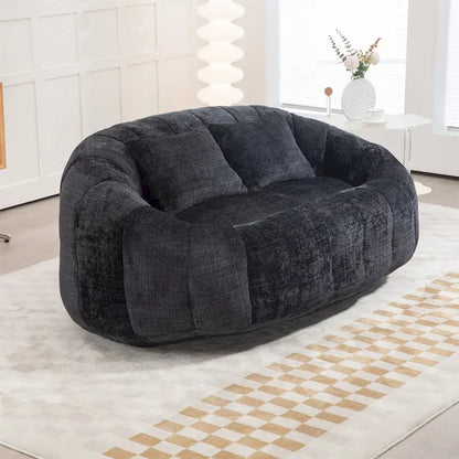 Pouf en chenille, canapé paresseux