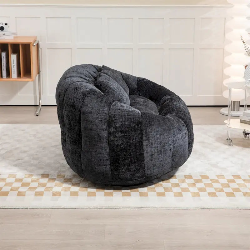 Pouf en chenille, canapé paresseux
