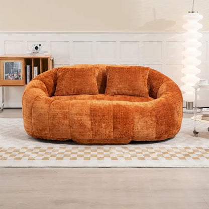 Pouf en chenille, canapé paresseux