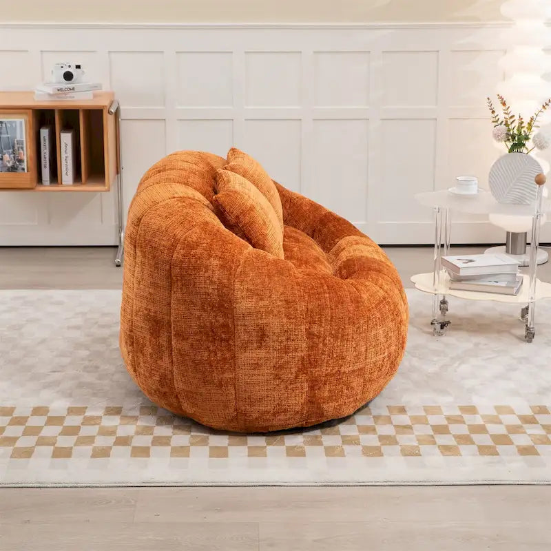 Pouf en chenille, canapé paresseux