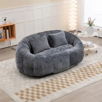 Pouf en chenille, canapé paresseux