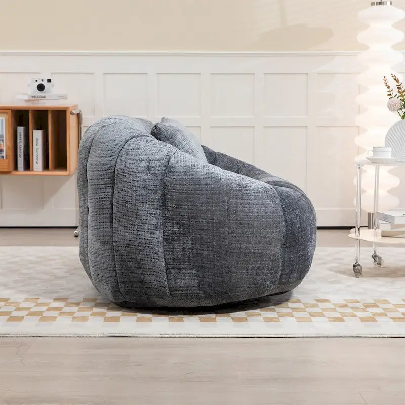 Pouf en chenille, canapé paresseux
