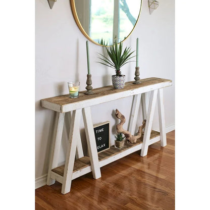 table console Twin Peaks blanche combinée