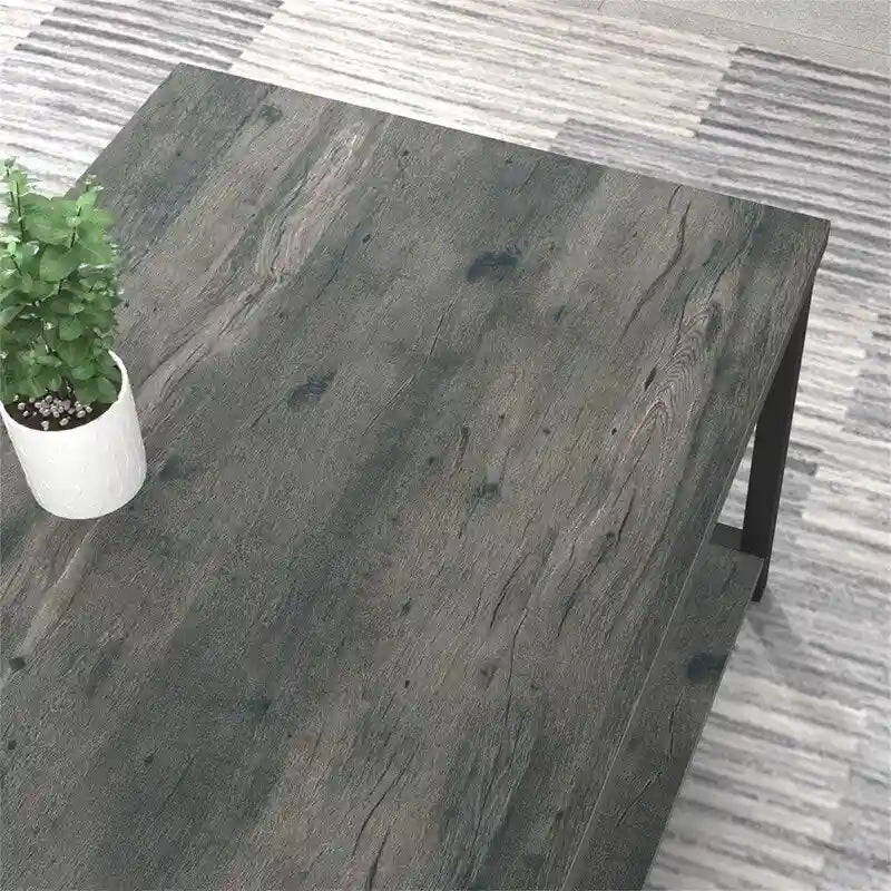 Table basse rustique en bois - 55 cm (P) x 100 cm (L) x 45 cm (H)