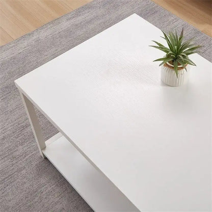 Table basse rustique en bois - 55 cm (P) x 100 cm (L) x 45 cm (H)