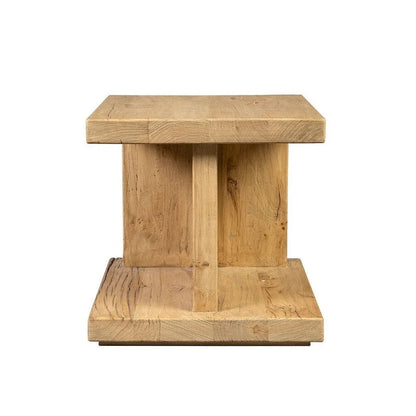 Table d'appoint Bridges en orme recyclé, naturel
