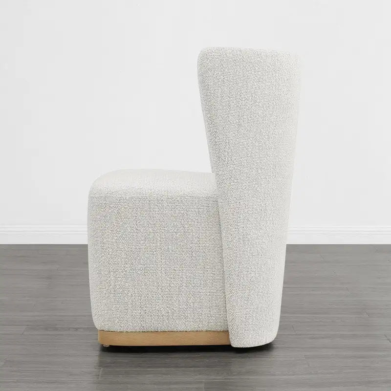 Chaises de salle à manger modernes Brian avec roulettes et base en bois, lot de 2