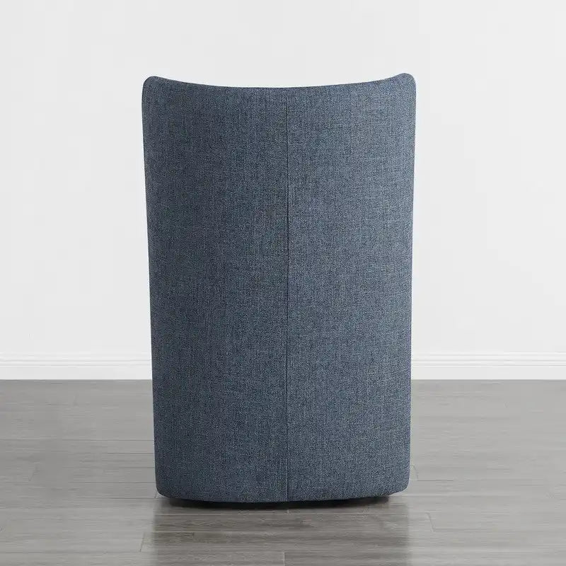 Chaises de salle à manger modernes Brian avec roulettes et base en bois, lot de 2