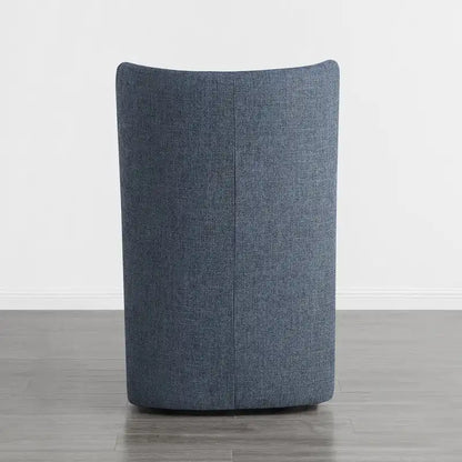 Chaises de salle à manger modernes Brian avec roulettes et base en bois, lot de 2