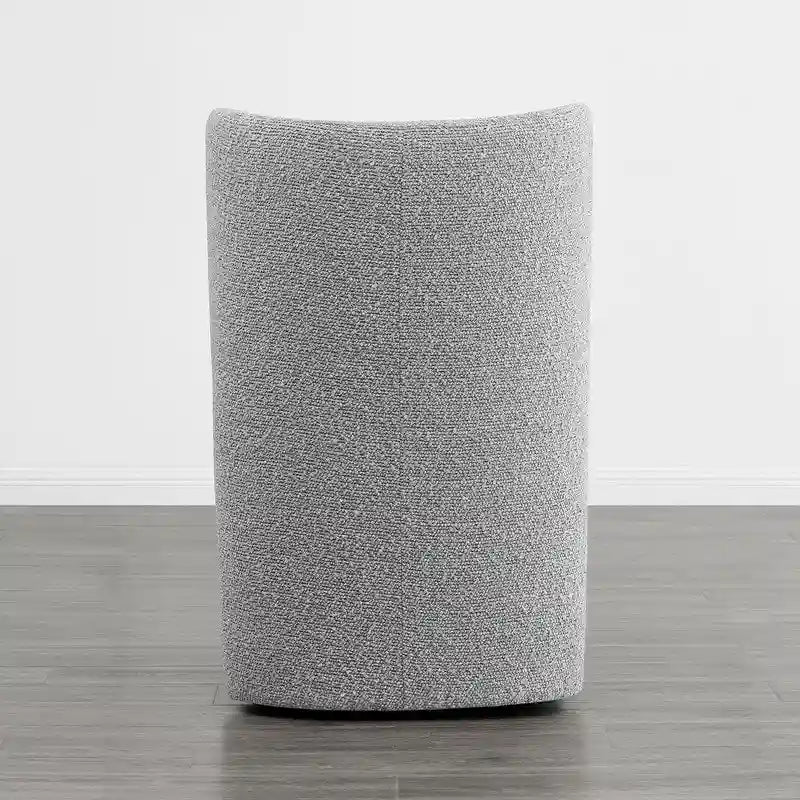 Chaises de salle à manger modernes Brian avec roulettes et base en bois, lot de 2