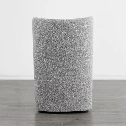 Chaises de salle à manger modernes Brian avec roulettes et base en bois, lot de 2