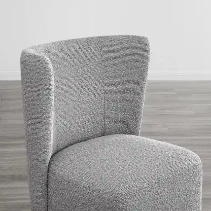 Chaises de salle à manger modernes Brian avec roulettes et base en bois, lot de 2