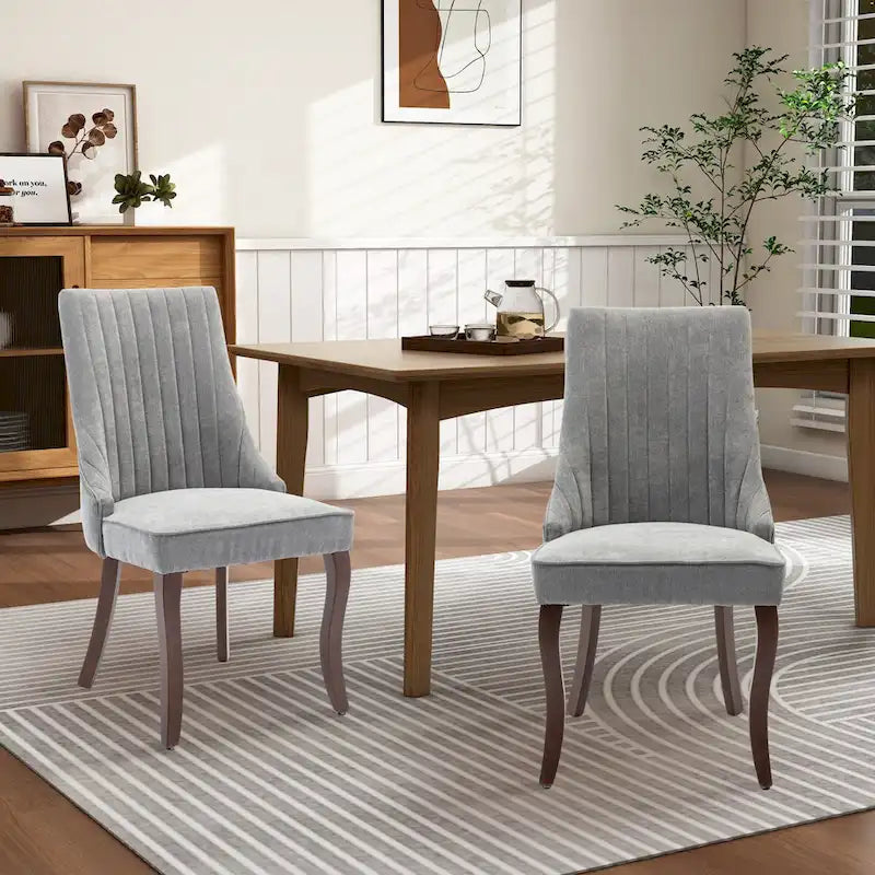 Upholstered Dining Side Chair Accent Chair Set of 2)