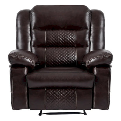 Fauteuil inclinable massant en cuir respirant, manuel, canapé inclinable pour salon