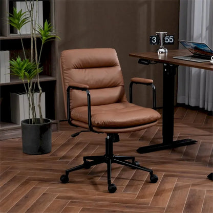 Chaise de bureau pivotante GEITIN avec accoudoirs rembourrés