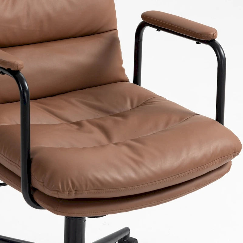 Chaise de bureau pivotante GEITIN avec accoudoirs rembourrés