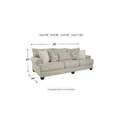 Canapé beige Signature Design by Ashley Asanti - 98 cm (L) x 44 cm (P) x 40 cm (H)