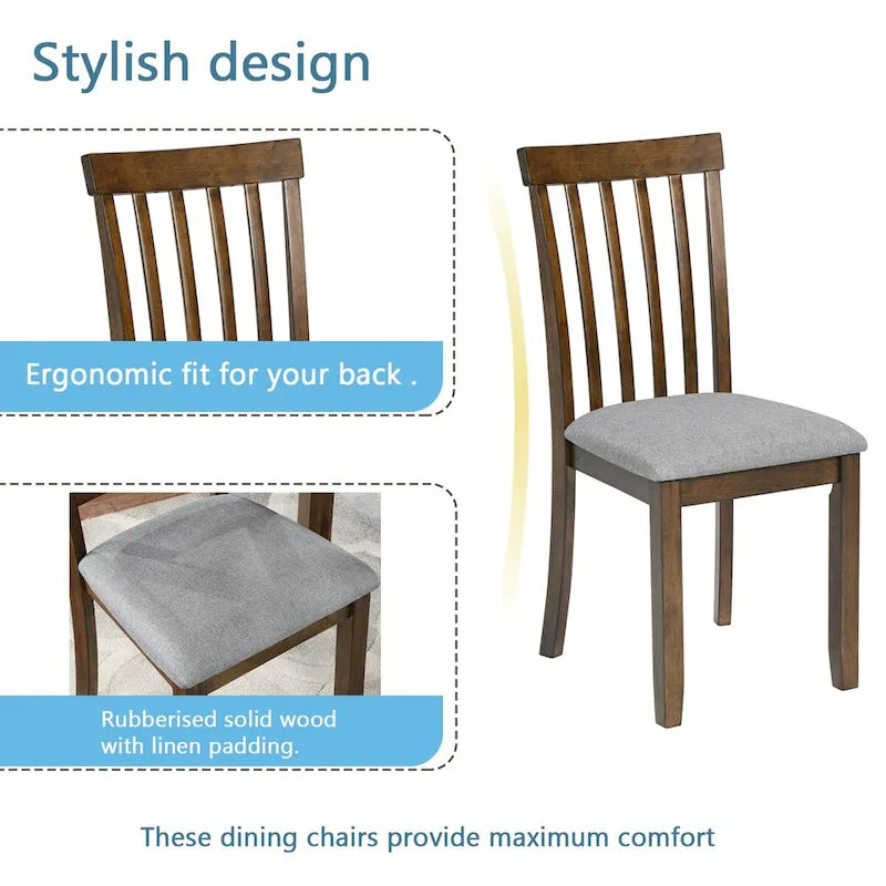 Ensemble de table rectangulaire à manger