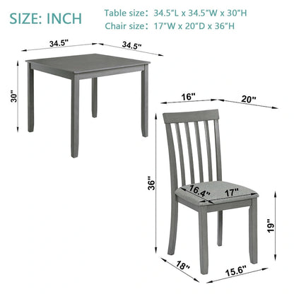 Ensemble de table rectangulaire à manger