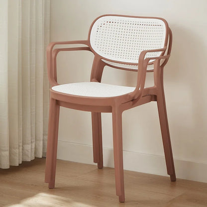 Ensemble de 2 chaises de salle à manger empilables modernes Art Leon pour intérieur ou extérieur