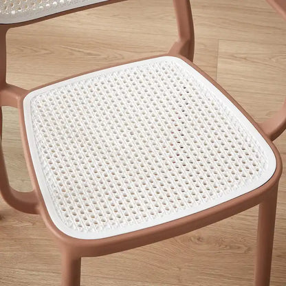 Ensemble de 2 chaises de salle à manger empilables modernes Art Leon pour intérieur ou extérieur