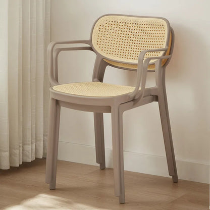 Ensemble de 2 chaises de salle à manger empilables modernes Art Leon pour intérieur ou extérieur