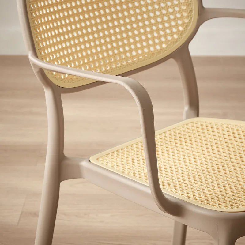 Ensemble de 2 chaises de salle à manger empilables modernes Art Leon pour intérieur ou extérieur