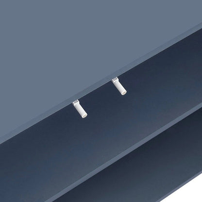 Meuble de rangement à motif ondulé avec 2 portes et 2 tiroirs, réglable, convient pour un bureau, une entrée ou un salon.