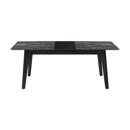 Table de salle à manger Bellingham noire avec rallonge intégrée