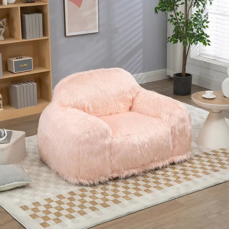 Pouf, canapé confortable pour adultes et adolescents, fauteuil moderne rembourré de mousse haute densité.
