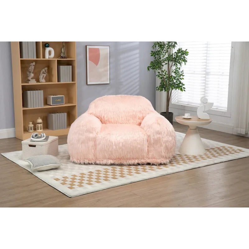Pouf, canapé confortable pour adultes et adolescents, fauteuil moderne rembourré de mousse haute densité.