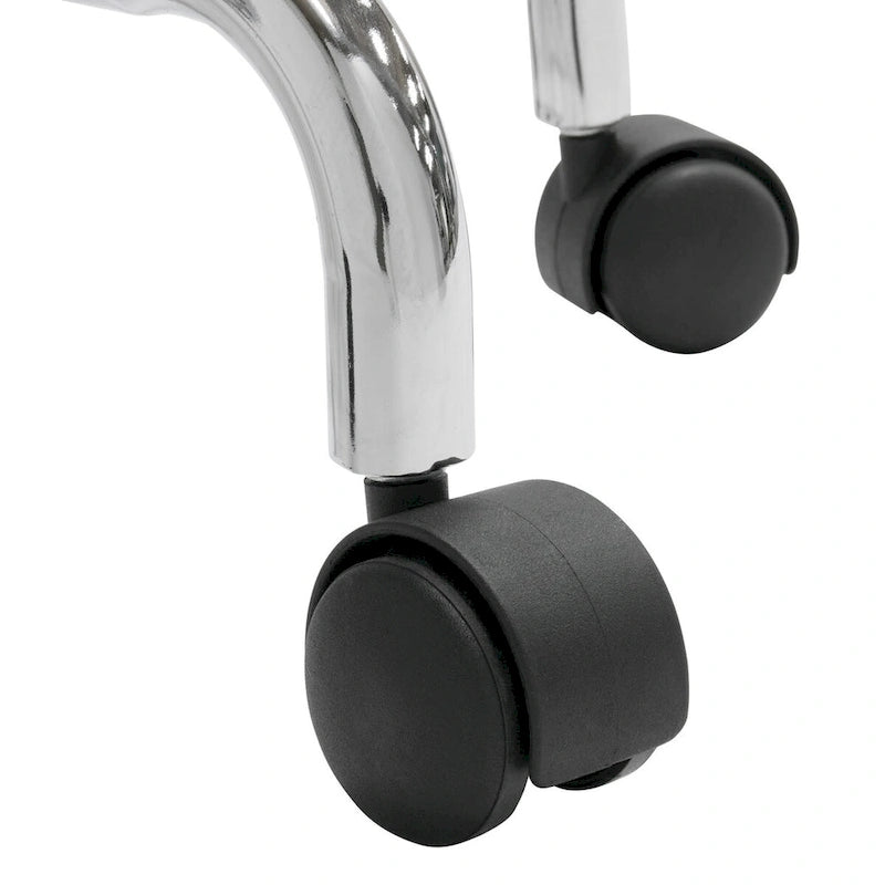 Tabouret Calico Designs rembourré, à roulettes et réglable en hauteur avec repose-pieds