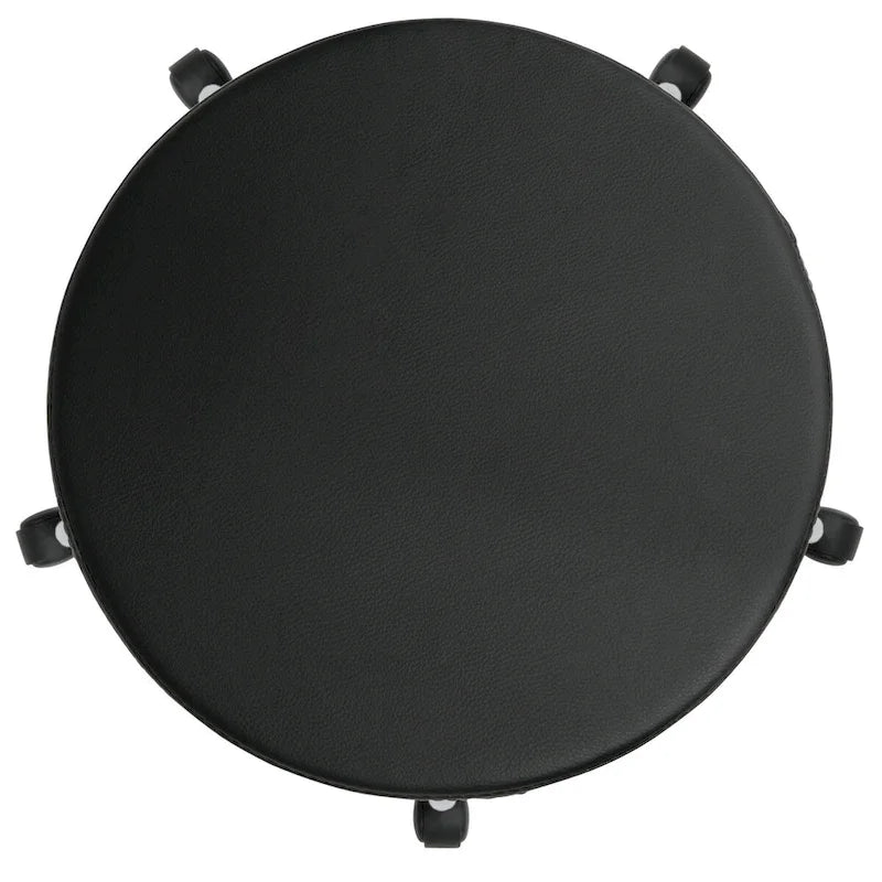 Tabouret Calico Designs rembourré, à roulettes et réglable en hauteur avec repose-pieds